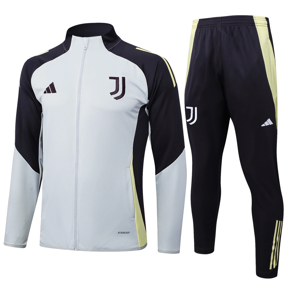 01b9b251a59e7d06a27b4f36269d95e9-1-111-13 Juventus Training Kit (jacket+Pants) Light Grey 2025-26 - Image 1