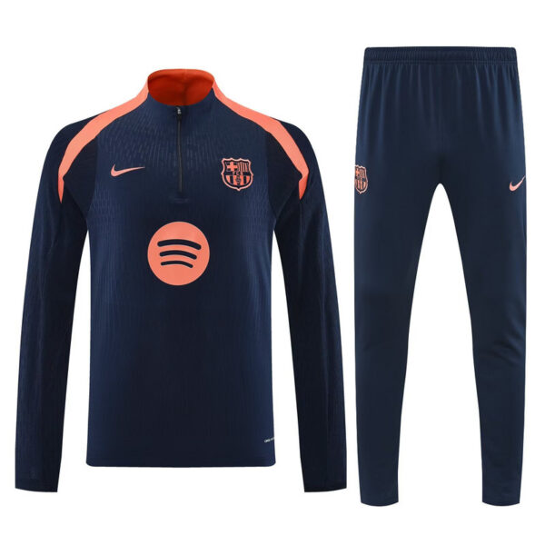 25-26 Barcelona Navy&Orange Training Kits Football Track suits