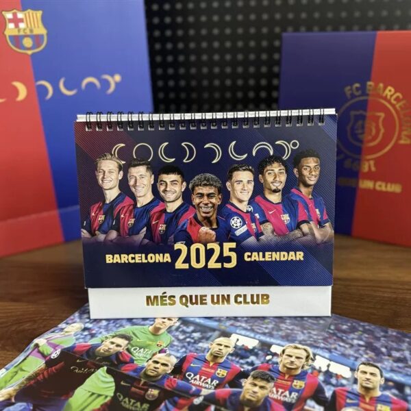 Fc Barcelona 2025 calendar Football toy kit gift