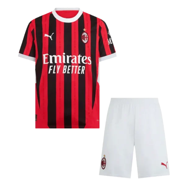 Kids AC Milan Home Jersey Kit 2024-25 Youth Apparels