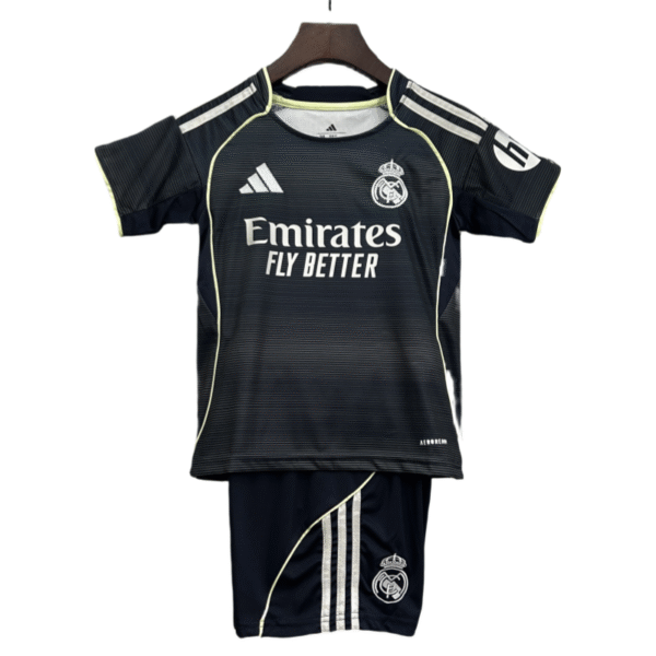 Kids Real Madrid Away Kits Soccer Jersey 25-26