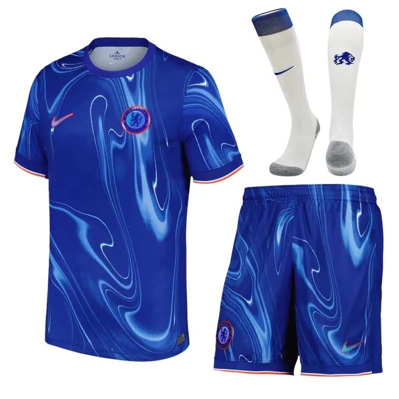 4da46b8380 Chelsea 2024/25 Home Full Jersey Kit(Jersey+Shorts+Socks) - Image 1