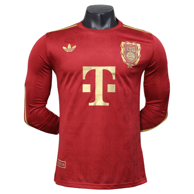 4f5cea8378 Bayern Munich 125th Anniversary Shirt Long Sleeve Jersey Player Version 25-26 - Image 1