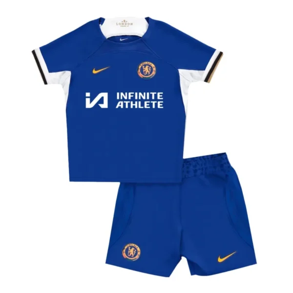 Kids Chelsea Home Kit Jersey+Short 2023-24