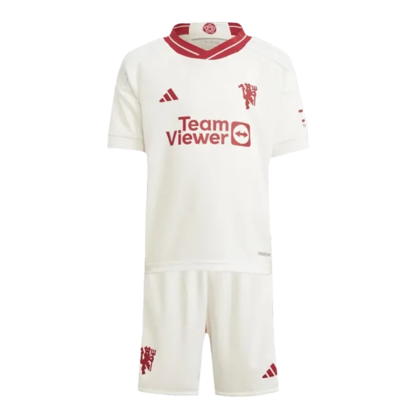 23-24 Kids Manchester United Third Away Jersey Kit