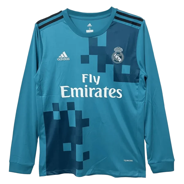 2017/18 Real Madrid Retro Long Sleeve Jersey Third Away