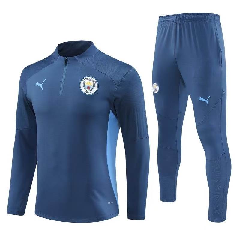 8cd3dd1c3e Kids Manchester City Zipper Sweatshirt Kit(Top+Pants) 2024-25 - Image 1
