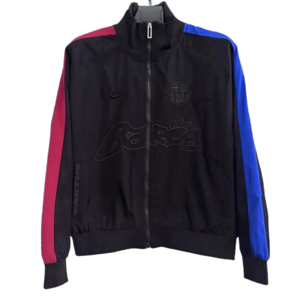 25-26 Barcelona Black Windbreaker Jackets