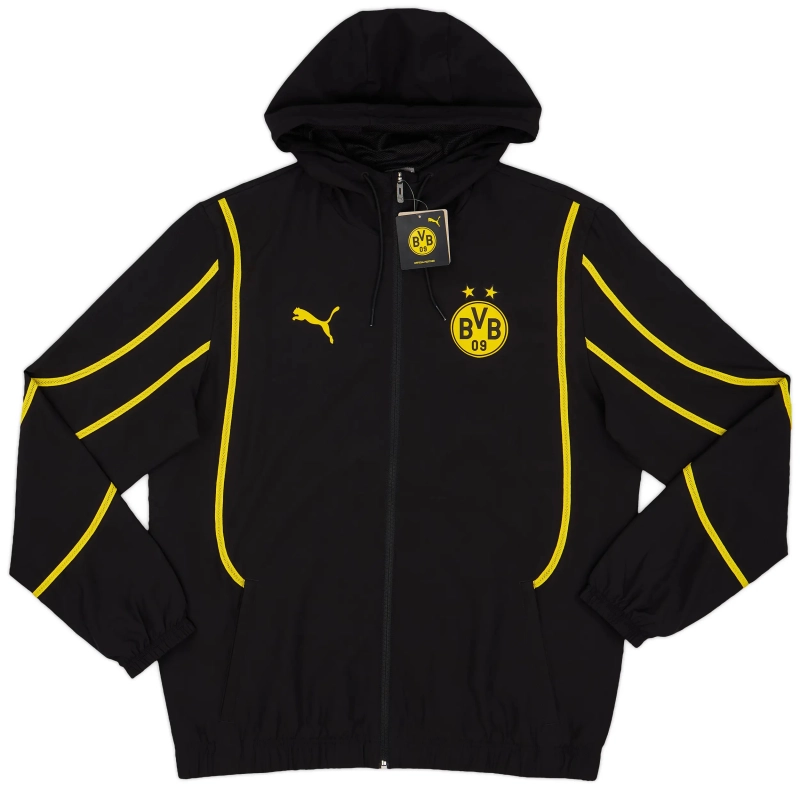 a44e6c3bb3 24-25 Dortmund BVB Black Windbreaker - Image 1