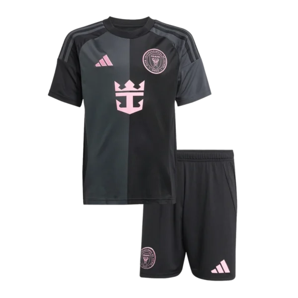 Kids Inter Miami CF Adidas Custom Away Soccer Kits 2025