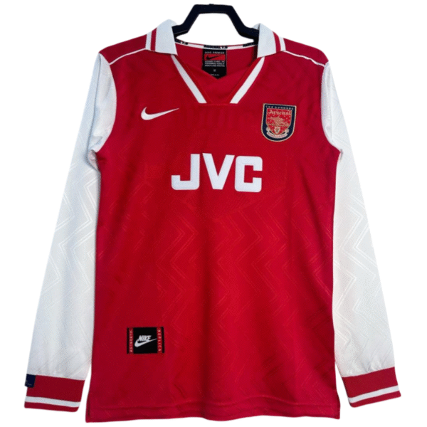 Arsenal Retro Long Sleeve Home Football Shirt 1996-1997