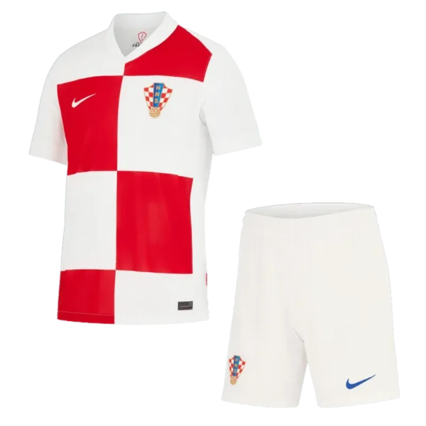 Men's Croatia Home Kit(Jersey+Shorts) Euro 2024