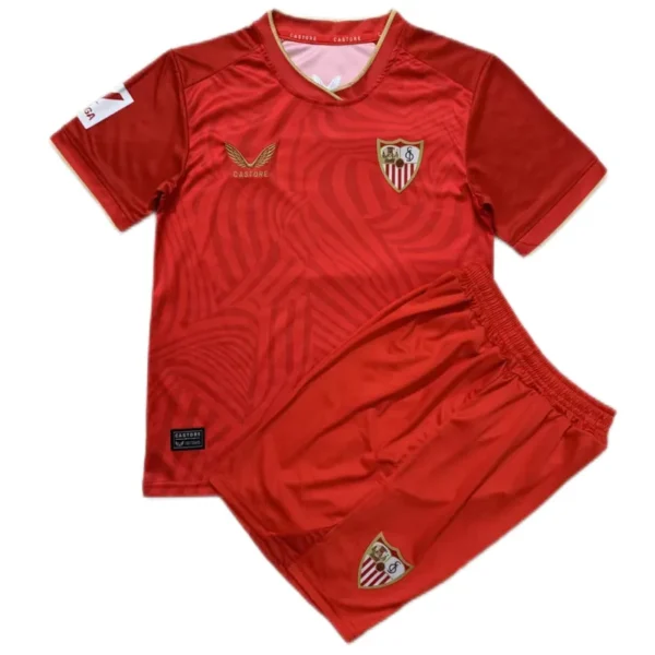 Kids Sevilla 2023/24 Away Kit Jersey+Short