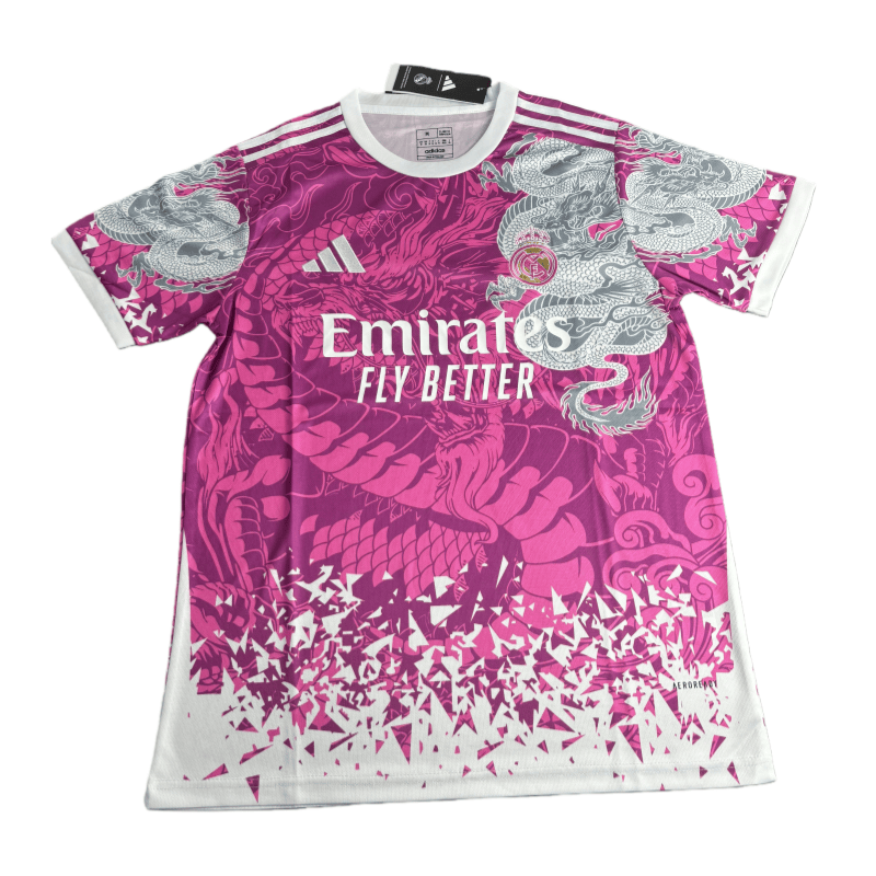 25-26 Real Madrid Pink Dragon Edition Football Shirt Fan Special