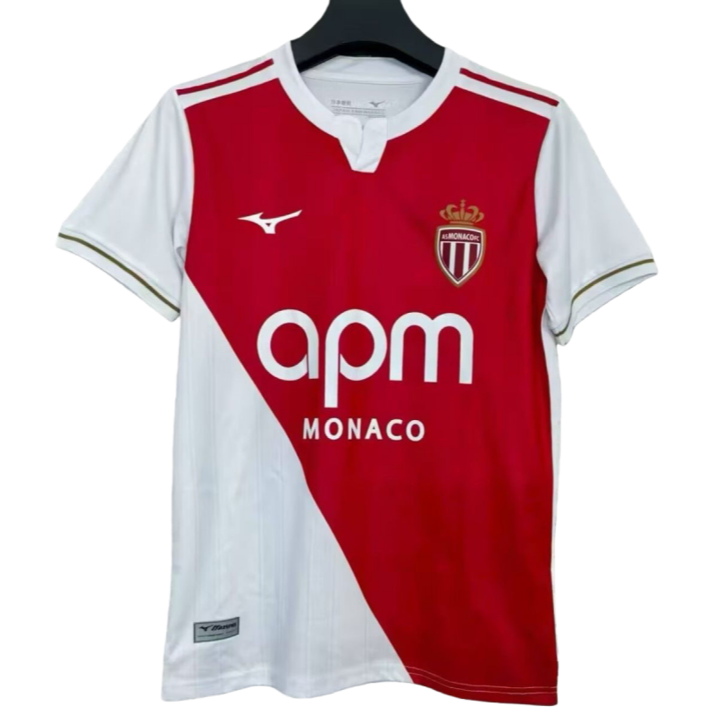 2025-26 AS Monaco Home Soccer jersey Fan version