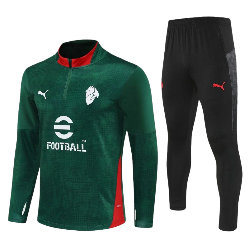 2025-26 AC Milan Training Kit (Sweatshirt+Pants) Blue