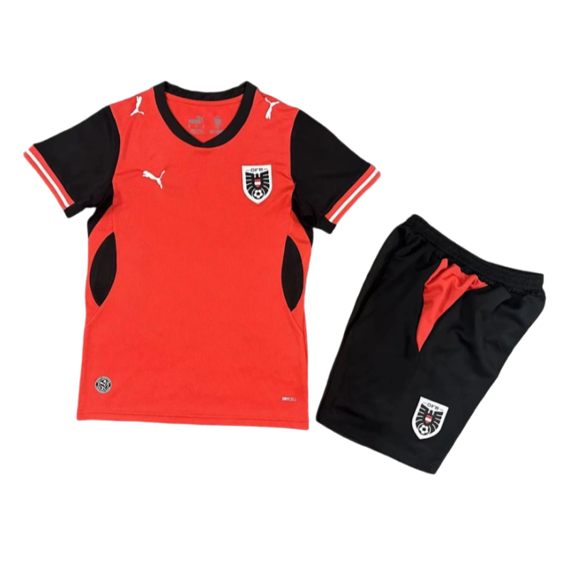 Austria World Cup 2026 Home Kids Kit & Jersey + Shorts