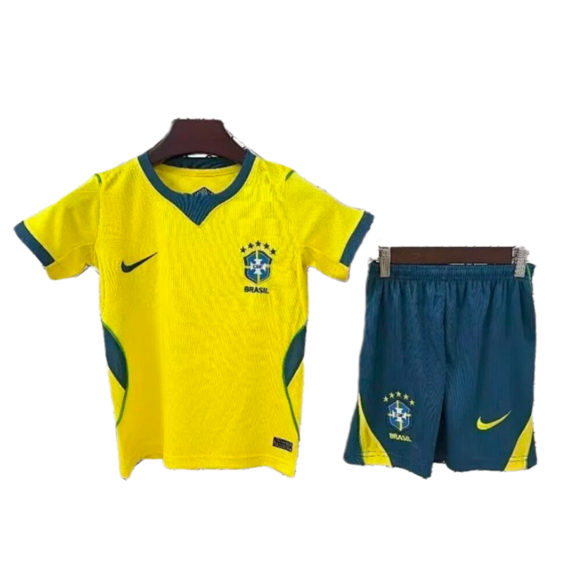 Brazil 2026 World Cup Home Kids Kit & Jersey + Shorts