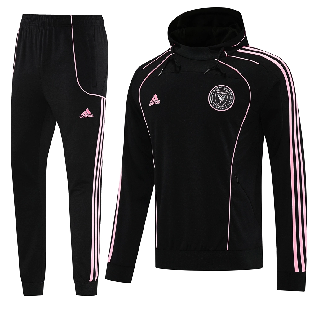 Inter Miami Hoodie Training Kit (Sweatshirt+Pants) Black 2025-26
