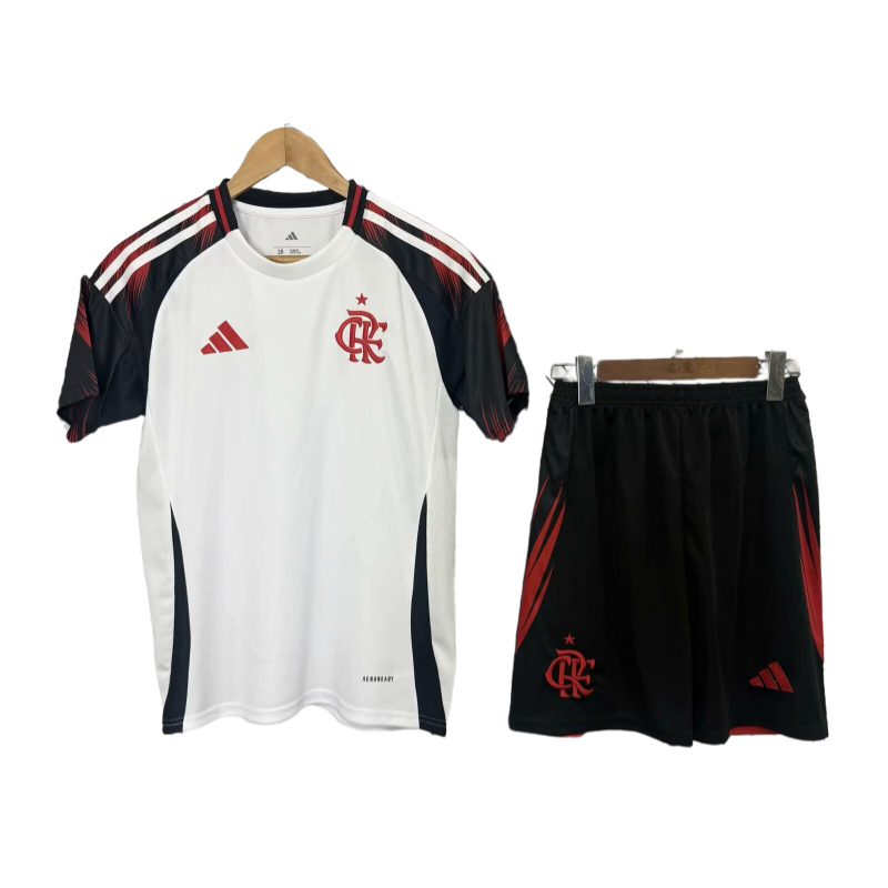 25-26 Flamengo Away Kids Soccer Shirt Kit Fan Version
