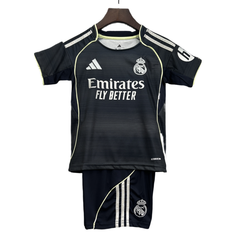 Kids Real Madrid Away Kits Soccer Jersey 25-26