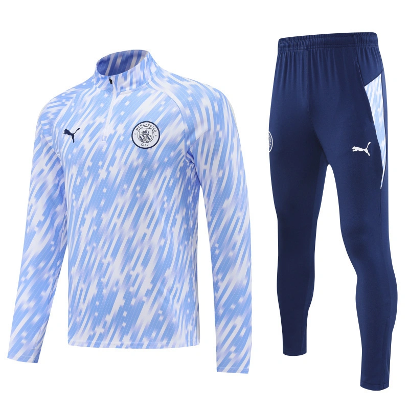 2025-26 Manchester City Training Kit (Sweatshirt+Pants) Blue