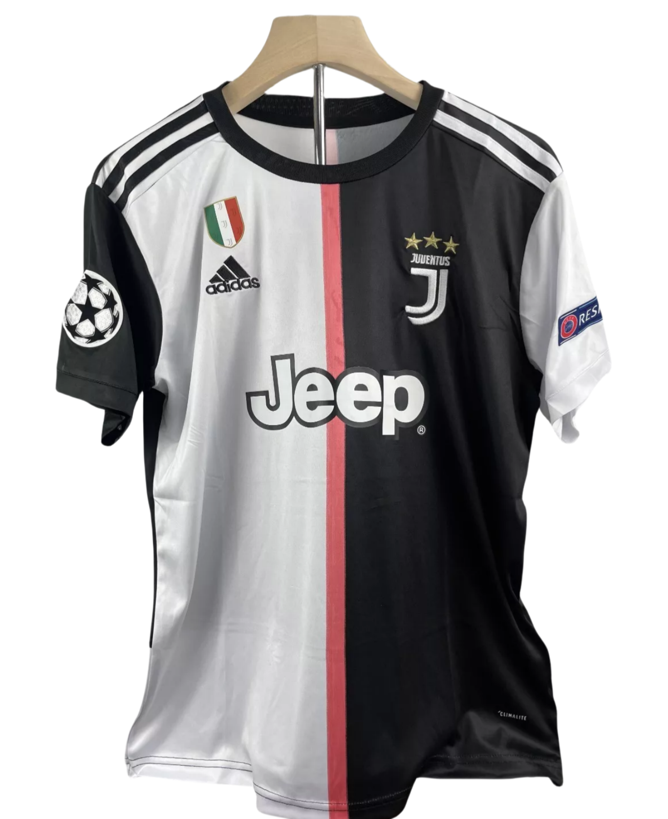 2019-20 Juventus Home Retro Soccer Jersey Ronaldo #7