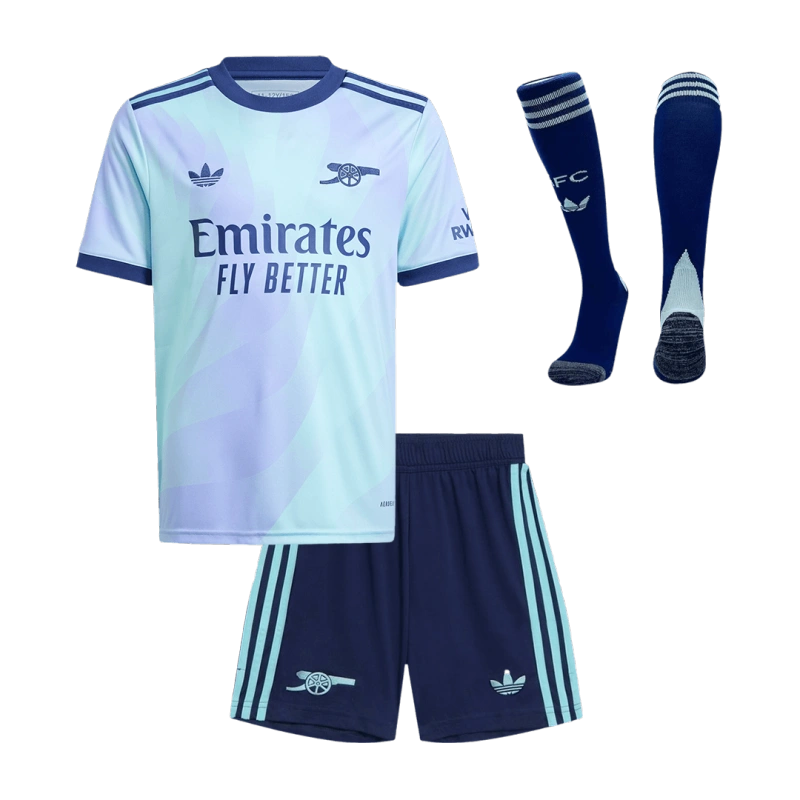 Kids Arsenal Custom Third Away Full Soccer Kits 2024-25,Arsenal