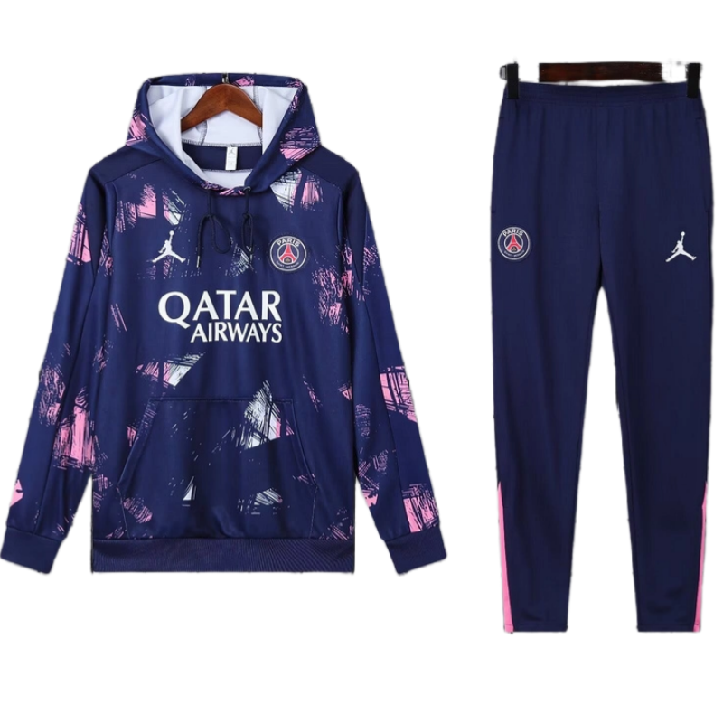 2024-25 Jordan PSG Hooded Purple Training Tracksuit Kits