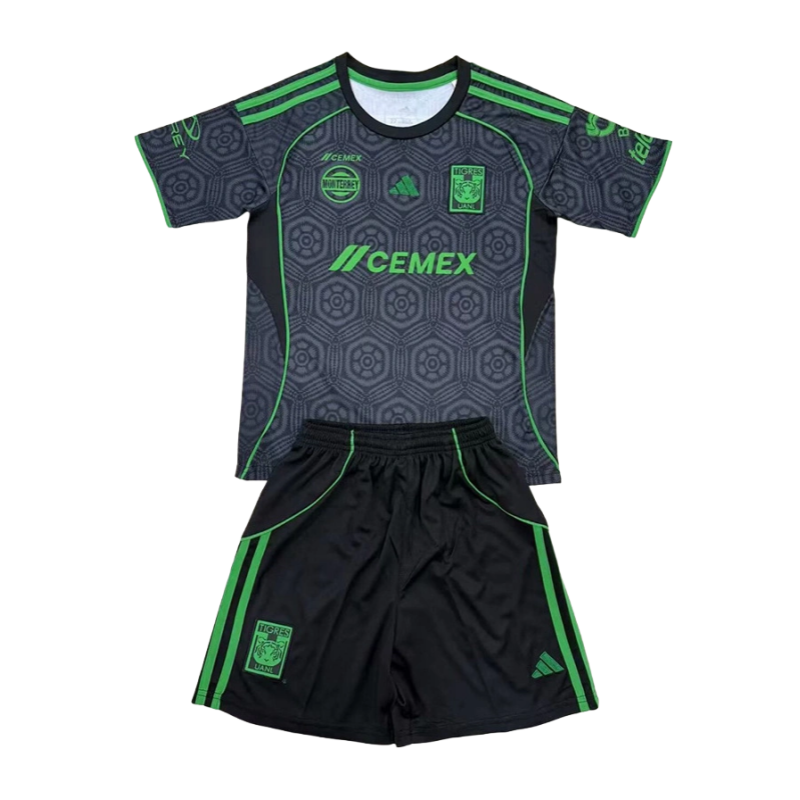Tigres UANL Third Away Kids Soccer Jersey Kit 2025-26 Fan version